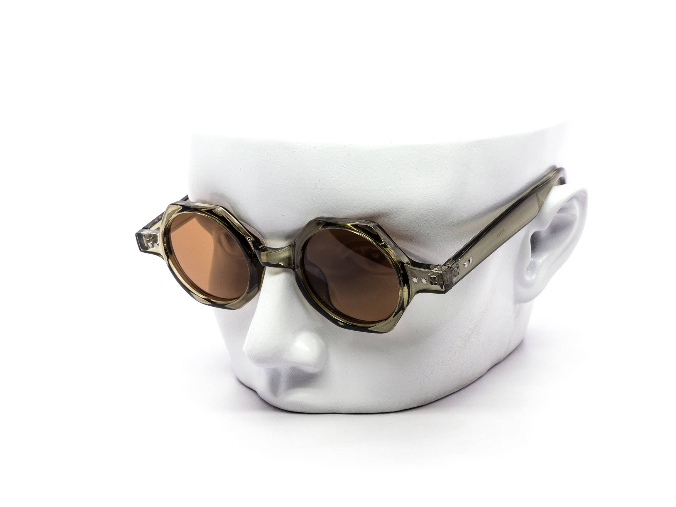 Retro Chunky Octagon Frame Sunglasses