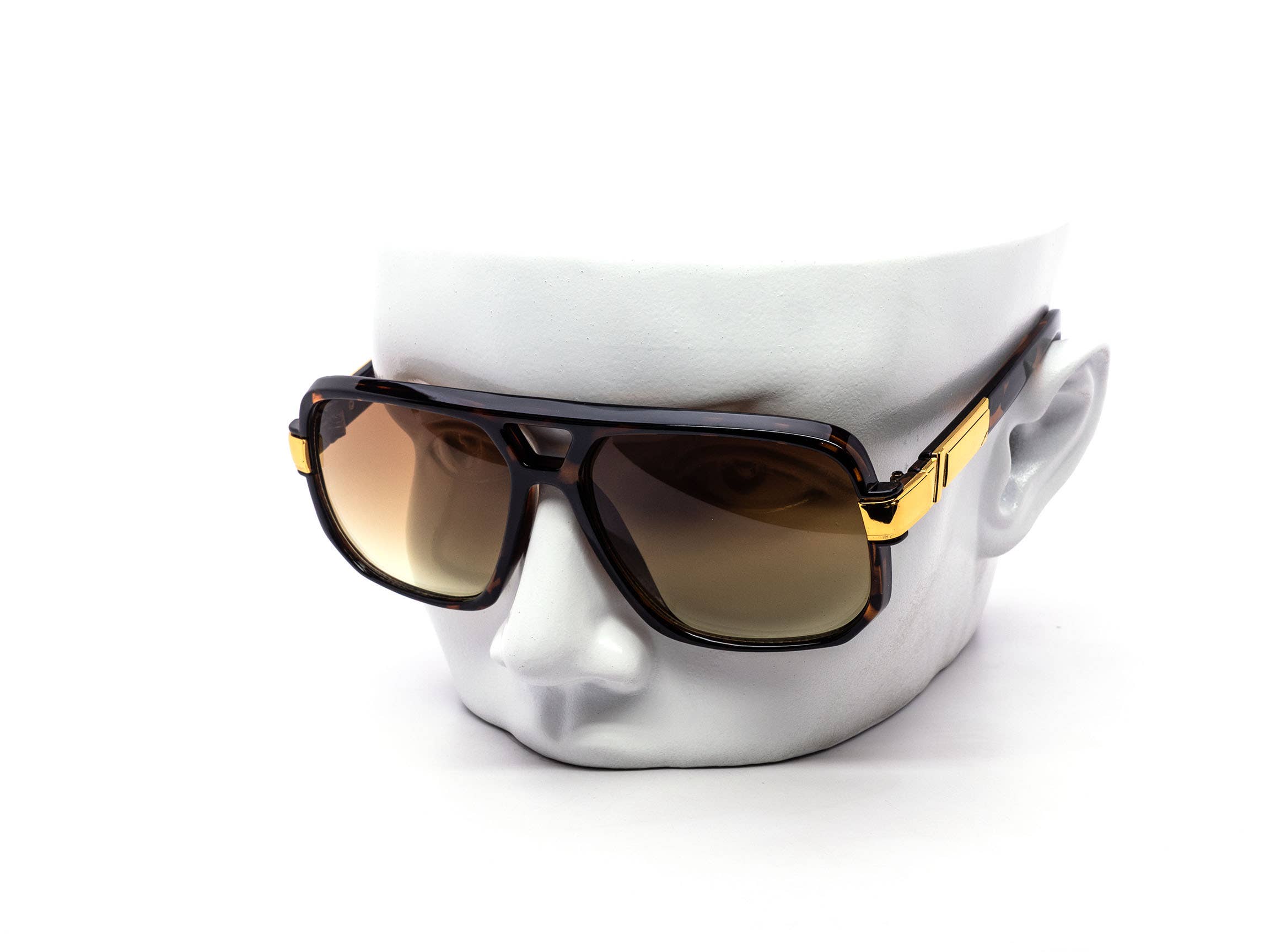 Retro Big Boss Aviator Duo-tone Sunglasses