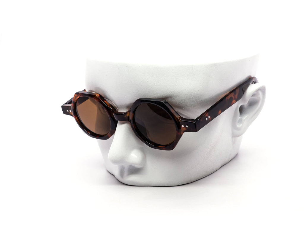 Retro Chunky Octagon Frame Sunglasses