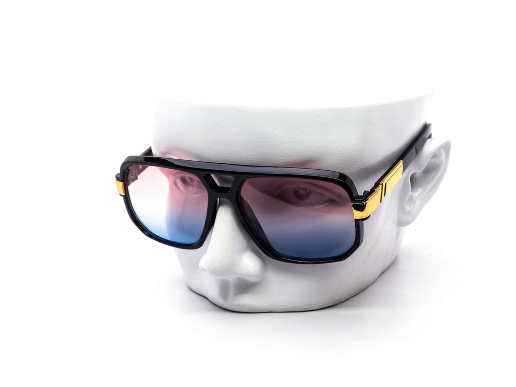Retro Big Boss Aviator Duo-tone Sunglasses